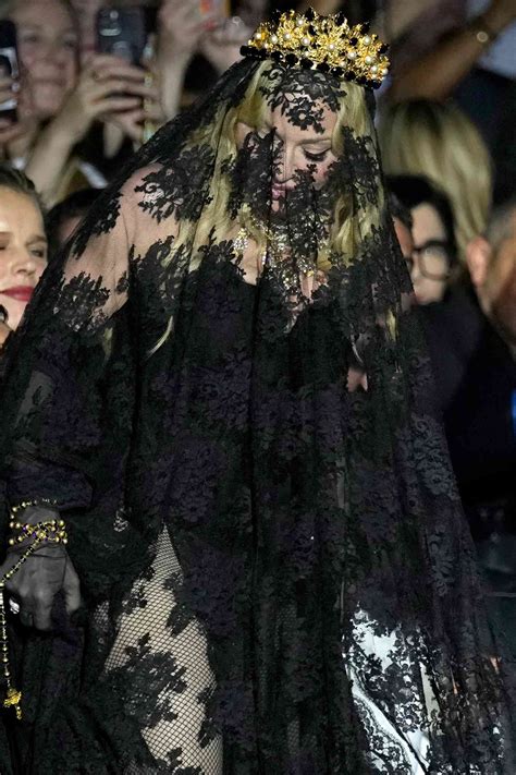 dolce gabbana madonna dress|Madonna milan fashion week.